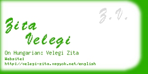 zita velegi business card